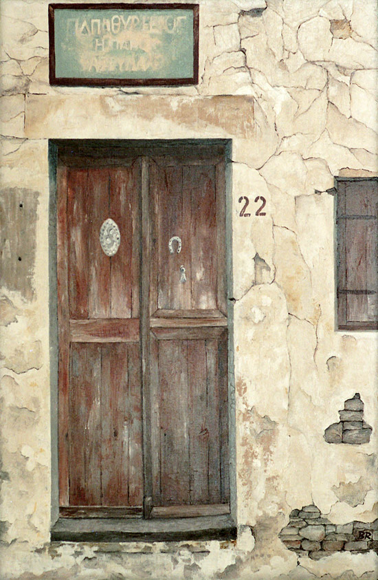 Gemälde "Haustür 22"