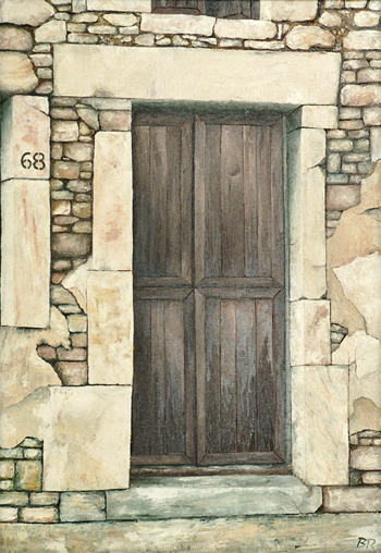 Bild: Hausnummer 68 (Öl auf Leinwand, 1983)