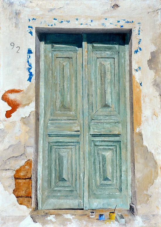 Gemälde "Haustür 92"