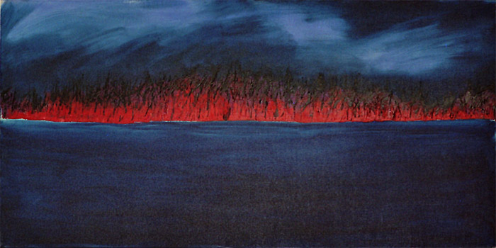 Bild: Die Insel des gestrigen Tages (Ölgemälde, 1996)
