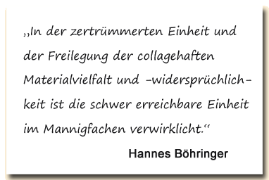 Zitat: Hannes Böhringer über den Reiz des Zerfallenden.