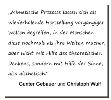 Zitat: G.Gebauer und Chr.Wulf über mimetische Prozesse
